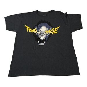 Lootcrate Overwatch Rampage Graphic Print Tee - Gray - Large
